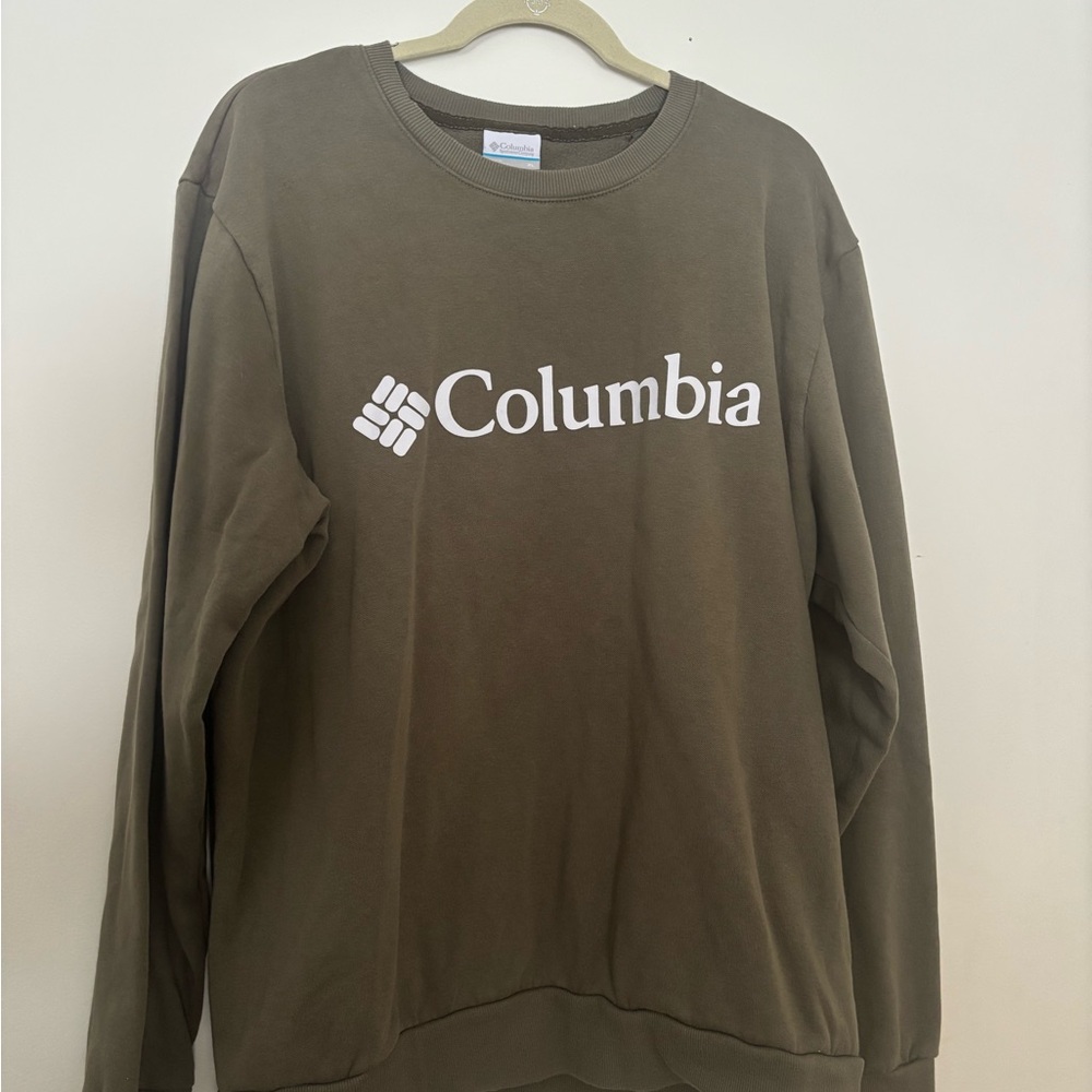 Columbia Men's Green Crewneck Sweater